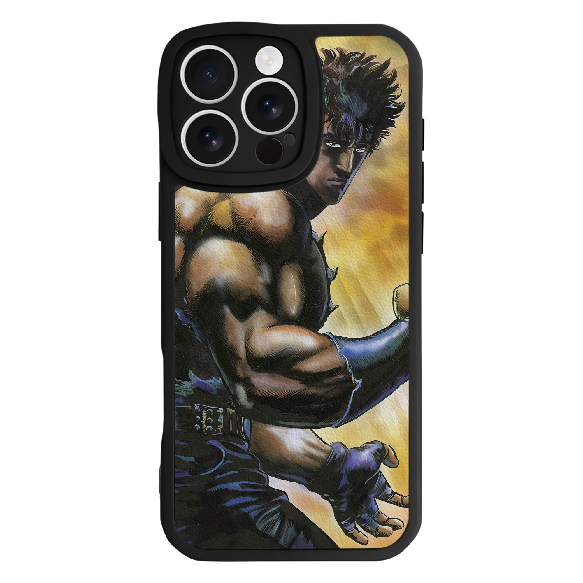 （画像用） 北斗の拳 Fist of the North Star 【iPhone 16シリーズ対応】シリコンスマホケース（レザー調） 材質：シリコン